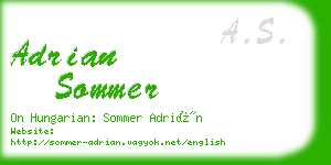 adrian sommer business card